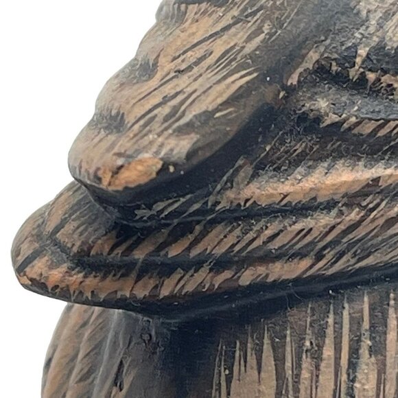 Vintage Enesco Owl Perched On Wood Figurine 1986 - Picture 7 of 16